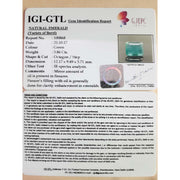 3.86/CT Natural Emerald Stone with Govt. Lab Certificate (12210)